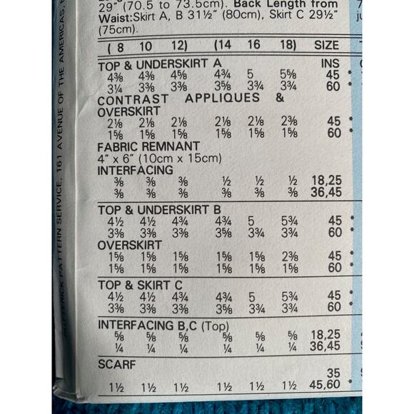 Butterick Sewing pattern 5838 top midi skirt sz 8 10 12 - Picture 6 of 8